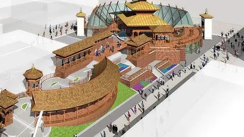 Włoscy robotnicy dokończą pawilon Nepalu na Expo