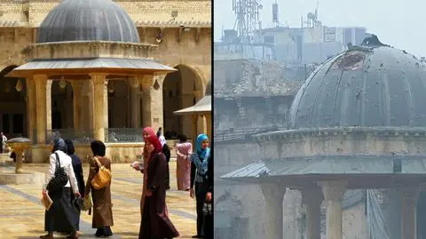 Popularne miejsca w Aleppo trudno dziś rozpoznać