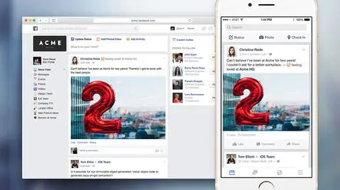 Rusza Facebook at Work. Przejmie służbową komunikację?
