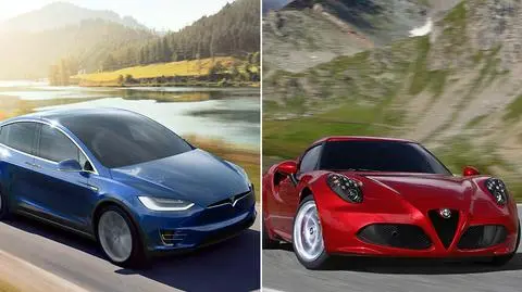 Tesla Model X kontra Alfa Romeo 4C