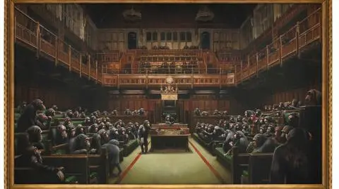 Obraz Banksy'ego "Devolved Parliament" sprzedany za rekordową cenę