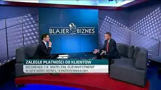Rady jak radzić sobie z zatorami płatniczymi jeśli jest się przedsiębiorcą z sektora małych i średnich przedsiębiorstw. W programie Blajer mówi: Biznes rozmawialiśmy z Krzysztofem Matelą, Prezesem EGB Investment.