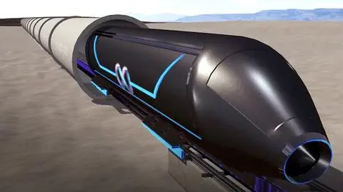 Chińczycy chcą przebić Hyperloop. Na zdjęciu jedna z wizualizacji systemu