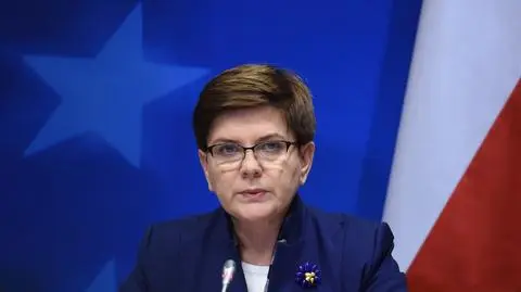 Beata Szydło podczas konferencji prasowej po zakończeniu szczytu Unii Europejskiej