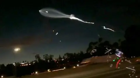 Start Falcon 9 wywołał obawy o istnienie UFO