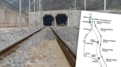 Tunel Gottharda pod Alpami otwarty. Jest najdłuższy na świecie