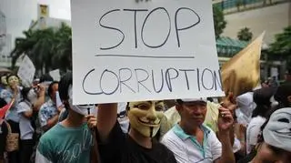 Manifestacja przeciwko korupcji w Bangkoku