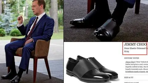 Miedwiediew w butach Jimmy'ego Choo