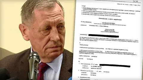 Problemy ministra środowiska Jana Szyszko z oświadczeniem majątkowym