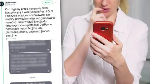 SMS-y podszywające się pod Inpost i OLX. Fałszywe linki do płatności