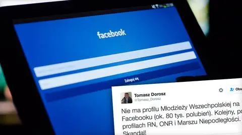 Facebook usuwa profile polskich organizacji narodowych