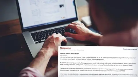 Ministerstwo Rodziny, Pracy i Polityki Społecznej ostrzega