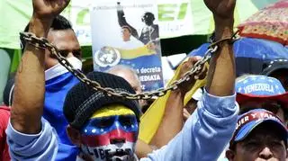 W Wenezueli od niemal roku trwają protesty przeciwko nieskutecznym rządom Maduro 