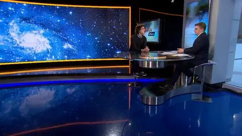Karol Wójcicki z Planetarium Niebo Kopernika był gościem "Otwarcia dnia" w TVN24 Biznes i Świat