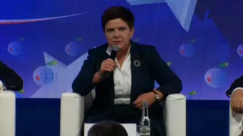 Beata Szydło o polityce na Forum Ekonomicznym w Krynicy