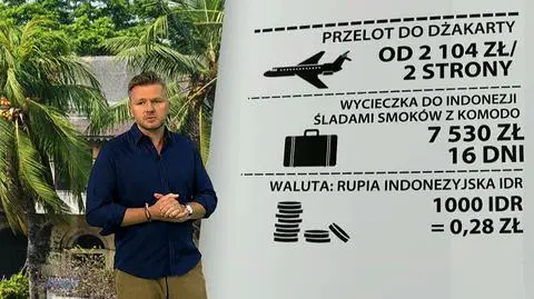 - Przeloty do Dżakarty w dwie strony to jest konkretny wydatek - mówił Jakub Porada tym, którzy zainteresowani są wakacjami w Indonezji. 