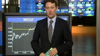 Relacja Rafała Hirscha z warszawskiej Giełdy Papierów Wartościowych. Serwis ekonomiczny, godzina 17. (TVN24)