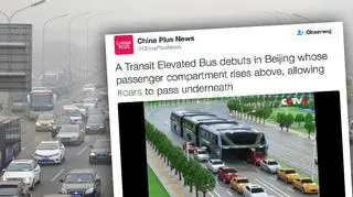 Chiński wynalazek: autobus-tunel 