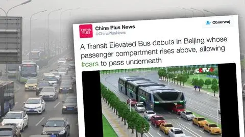 Chiński wynalazek: autobus-tunel