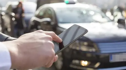 Protest taksówkarzy w Warszawie