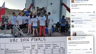 Pierwsze miejsce w zawodach – tak samo jak w 2015 roku – zajął zespół Legendary Rover Team z Politechniki Rzeszowskiej. 