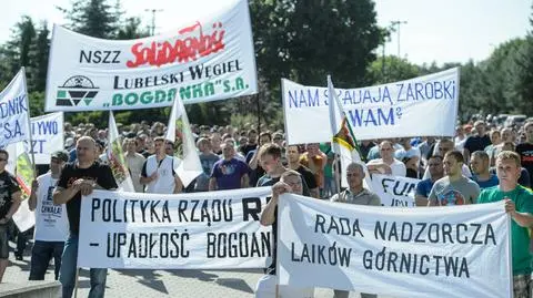 Związkowcy z Bogdanki pikietowali w obronie miejsc pracy