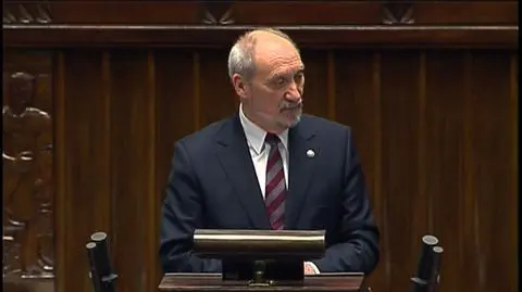 Antoni Macierewicz przemawia w Sejmie