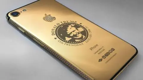 Złoty iPhone z wizerunkiem Trumpa