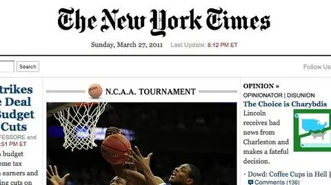 Koniec bezpłatnego „NY Timesa”