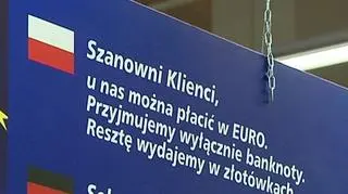 Euro w Polsce pojawić się ma w roku 2012. Tego chce rząd. Do przedsionka euro - czyli strefy ERM 2 - mamy wejść w pierwszej połowie tego roku - choć nie brak opinii że uda nam się to dopiero w drugiej połowie. W każdym razie euro powinno zastąpić złotego za mniej więcej 3 lata. Okazuje się jednak ze wiele sklepów w Polsce już umożliwia zakupy w europejskiej walucie. 