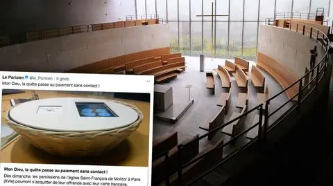 Francja. Cyfryzacja w kościele - kartą zbliżeniową dasz na tacę