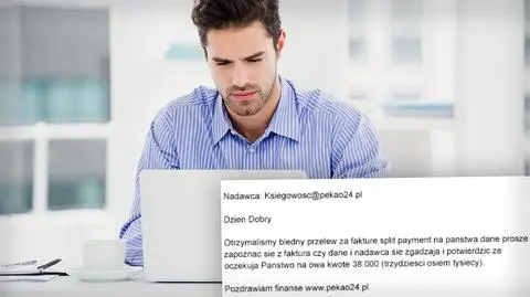 Pekao ostrzega przed fałszywymi mailami ws. faktur Split Payment