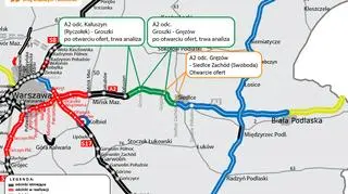 A2 na wschód od Warszawy