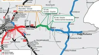 A2 na wschód od Warszawy