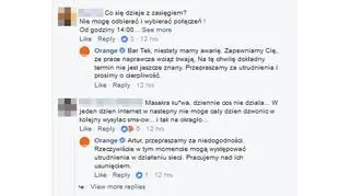 Awaria techniczna w Orange