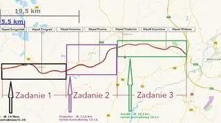 Budowę podzielono na trzy zadania