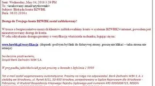 BZ WBK otrzega przed atakami phishingowymi