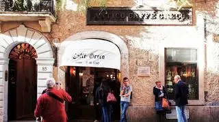 Caffe Greco przy via Condotti w Rzymie