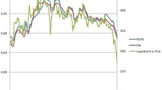 Cena ropy na świecie spada szybciej niż cena paliw na stacjach