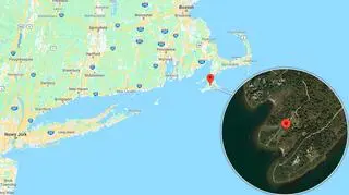 Dom położony jest na niewielkiej wyspie Martha's Vineyard