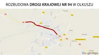 Droga krajowa 94 w Olkuszu będzie przebudowana