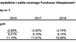 Dziura w FUS w stosunku do PKB ma w latach 2016-2020 nieco zmaleć