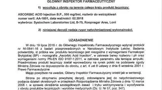 GIF wycofuje Ascorbid z obrotu