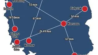 Jak poinformował we wtorek na konferencji prasowej prezes PKP Intercity Jacek Leonkiewicz w nowym rozkładzie jazdy praca przewozowa spółki wzrośnie o 20 proc., a to oznacza, że liczba uruchomionych pociągów wzrośnie z 302 do 365