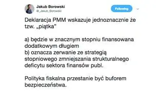 Jakub Borowski o deklaracjach premiera Mateusza Morawieckiego