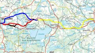 Kilka wariantów trasy