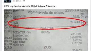 KWK Mysłowice i pasek jednego z górników