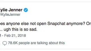 Kylie Jenner pyta o Snapchata