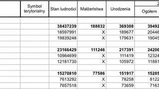 Liczba ludności w Polsce w 2015 roku
