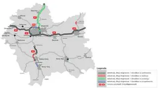 Mapa drogowych inwestycji w Małopolsce
